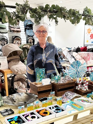Maggie at the makers market, Moores of Coleraine