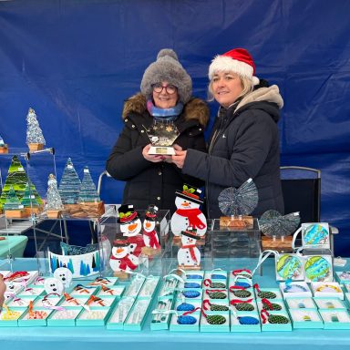 Winning Christmas display Winning best table award at the Causeway Speciality market Coleraine
